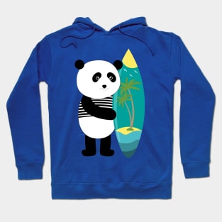 Surf with a panda Hoodie